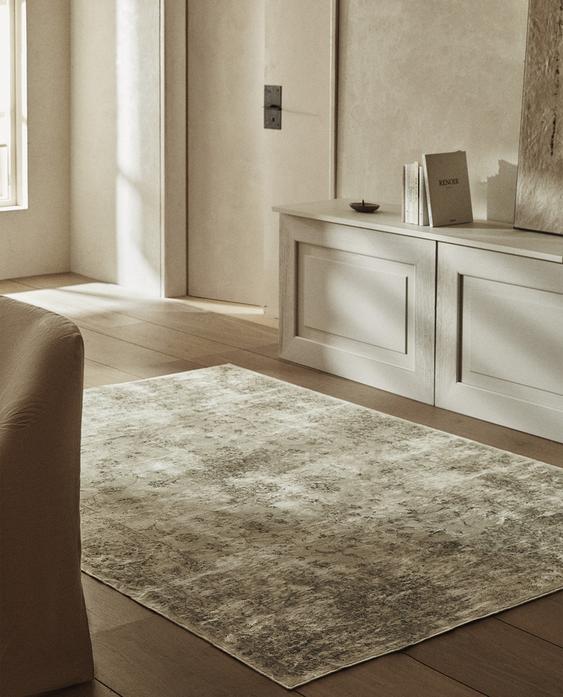 TAPIS JUTE DESIGN VINTAGE