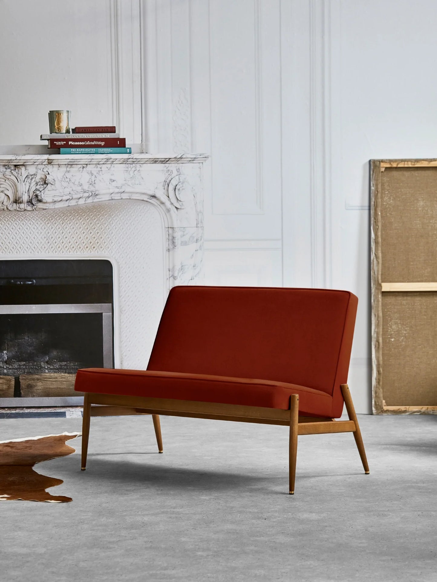 Fox Club Sofa in Velvet Bottle Green