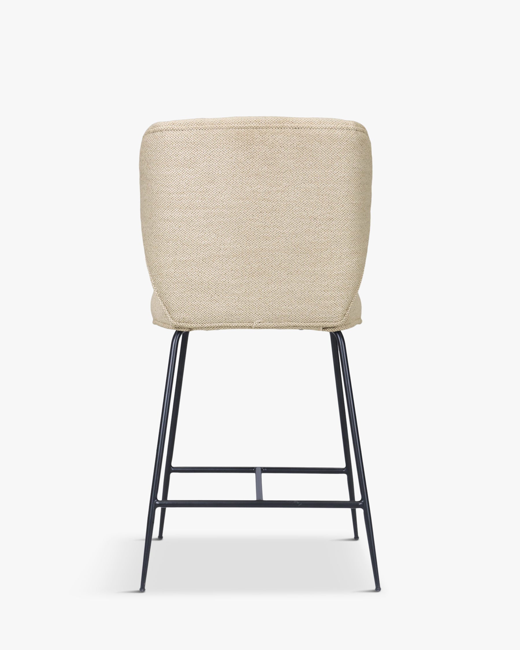 Tabouret de bar - Velours vert cèdre & métal noir - NV GALLERY - WAYNE