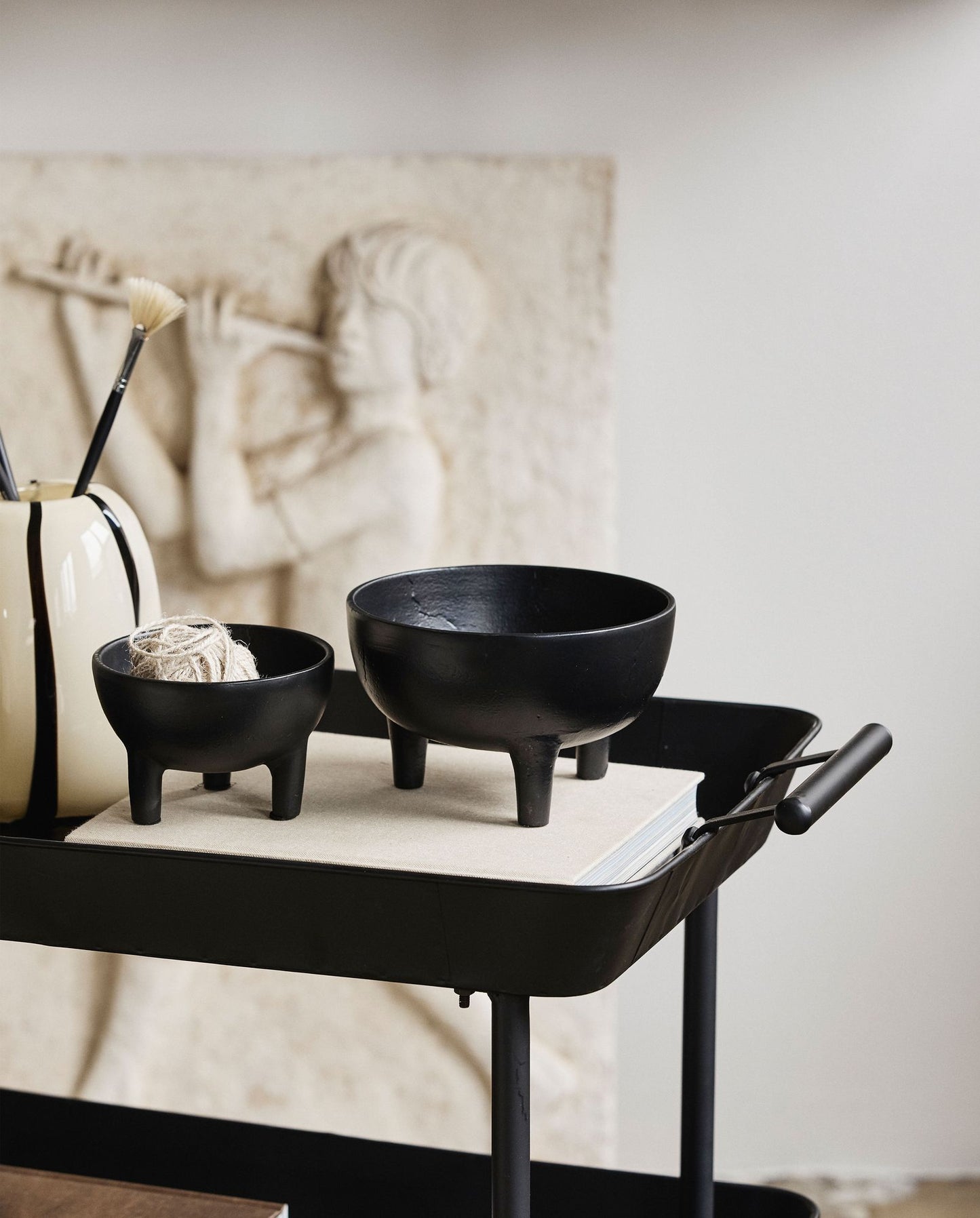 Nordal A/S LAMU bowl, black, small