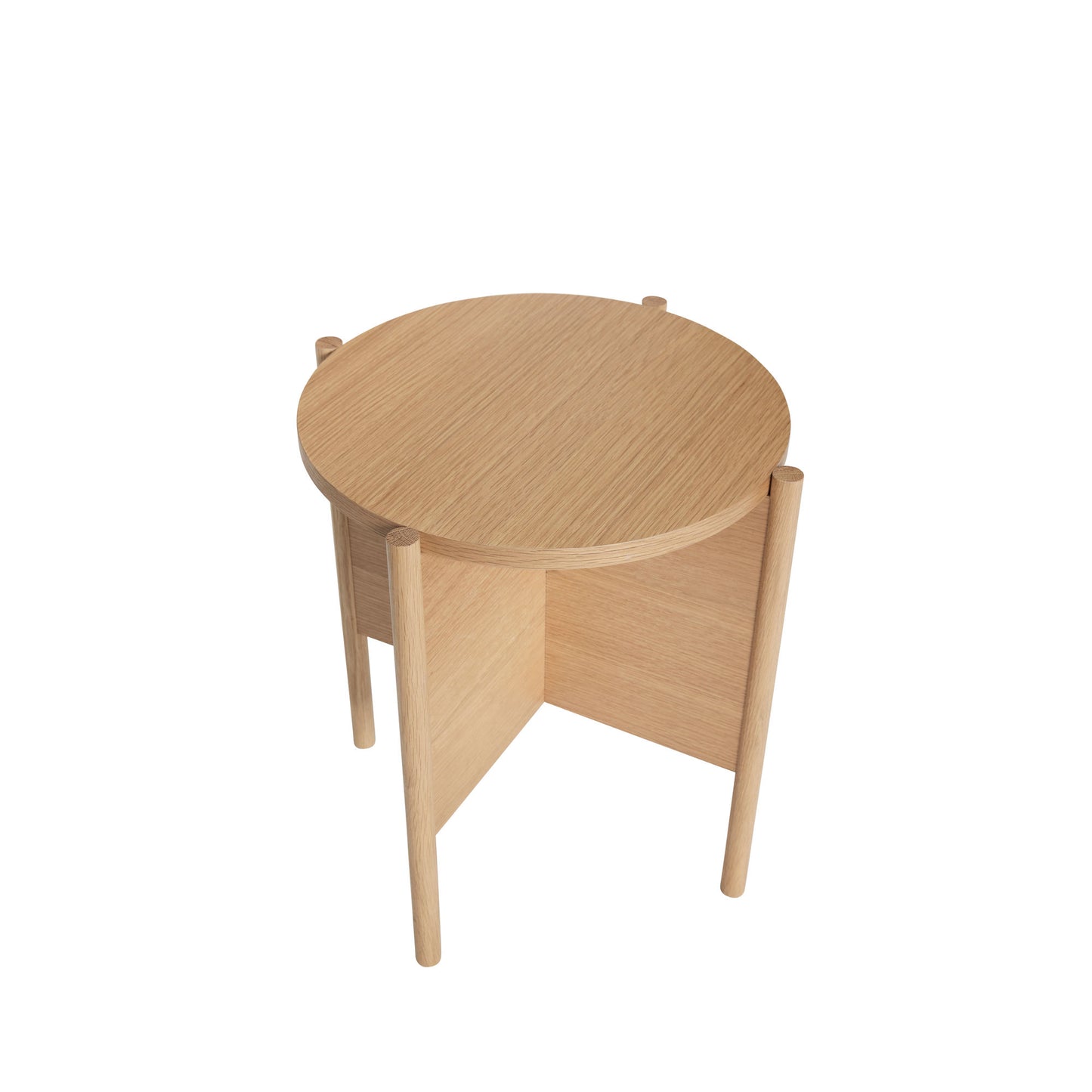 Table d'Appoint Héritage en Placage de Chêne Naturel