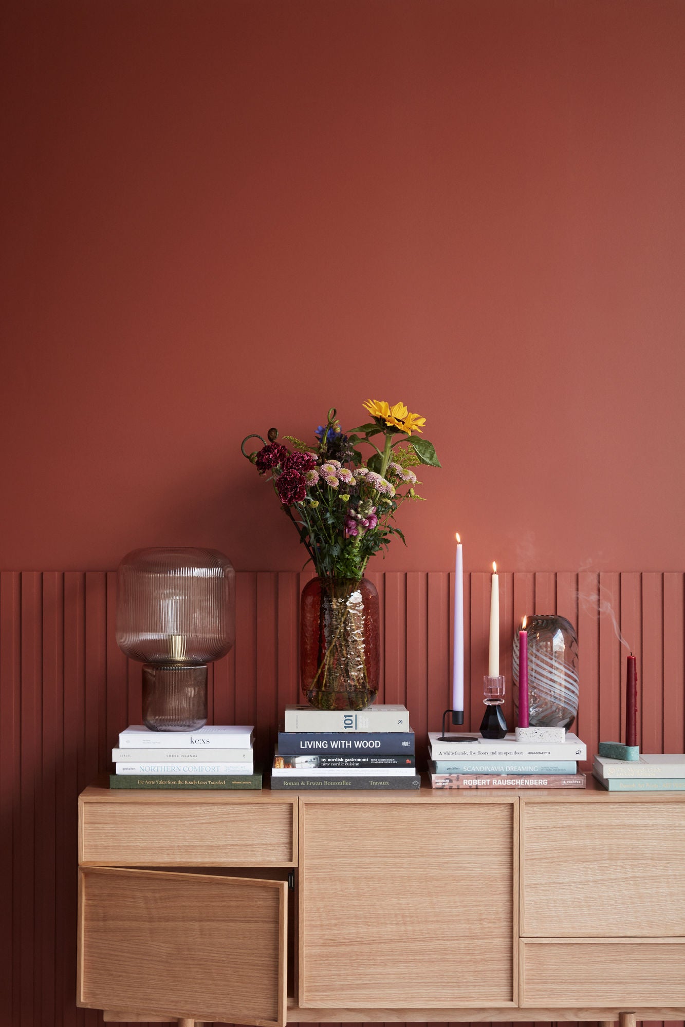 Hübsch Pirum Table Lamp Brown