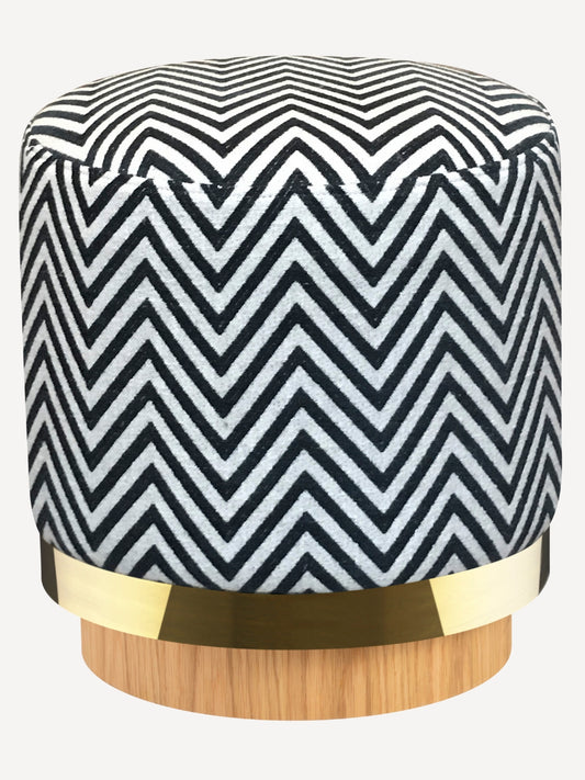 Pouf en velours ou en tissu, Stool