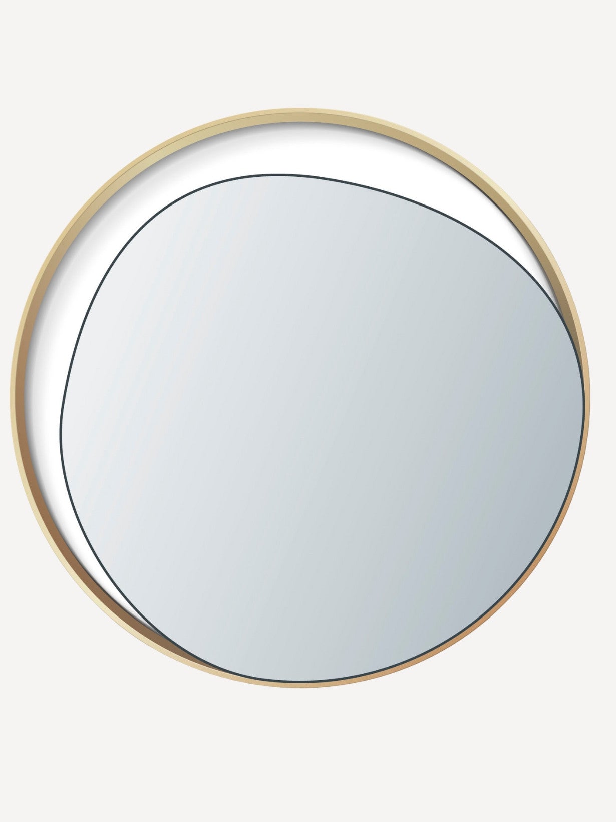 Miroir en laiton, Ellipse