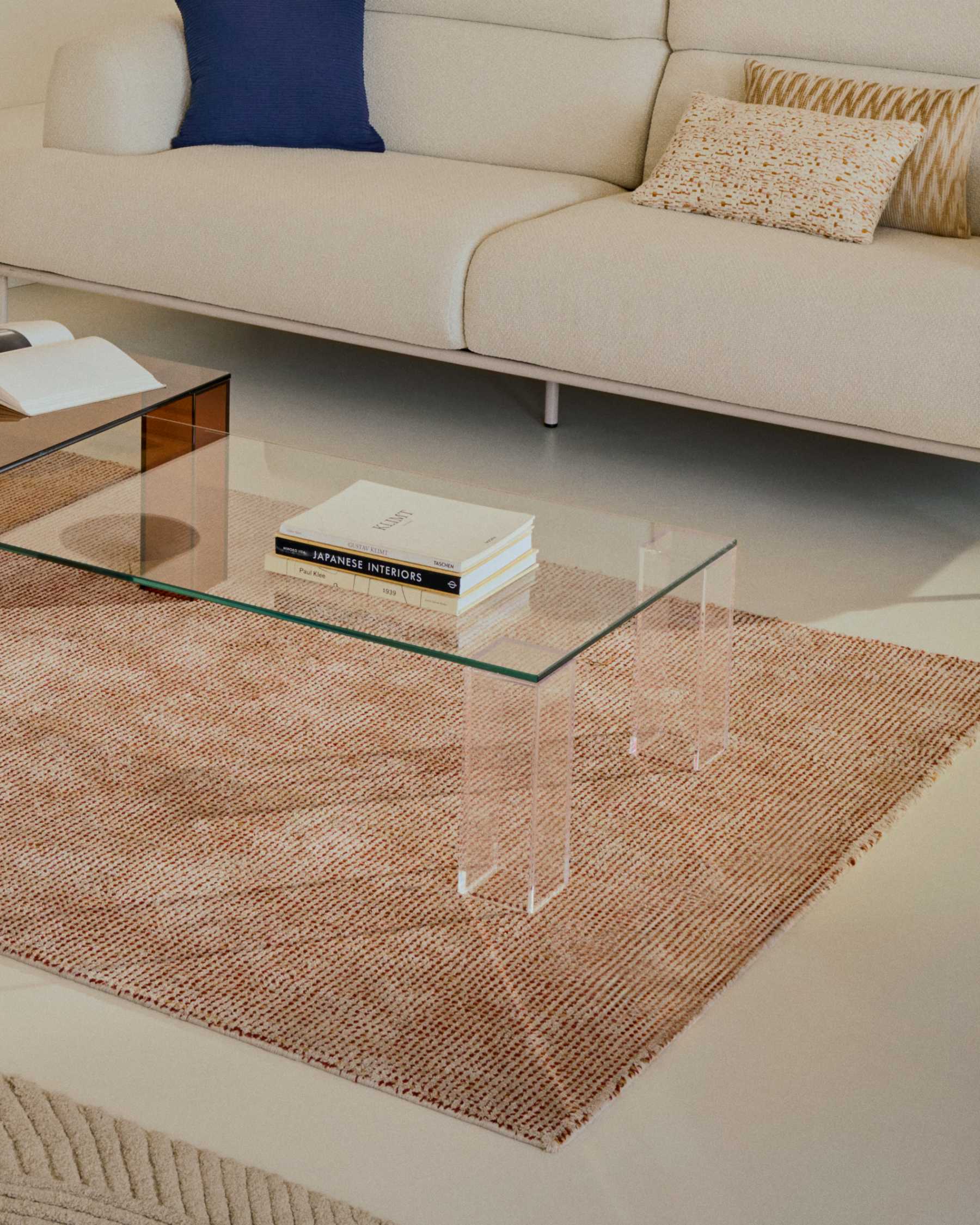 Table basse Adularia en verre trempé