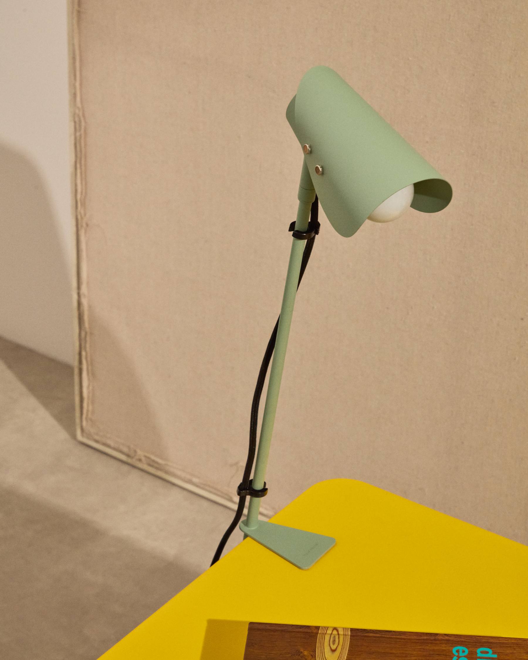 Lampe de bureau avec pince Jula en métal