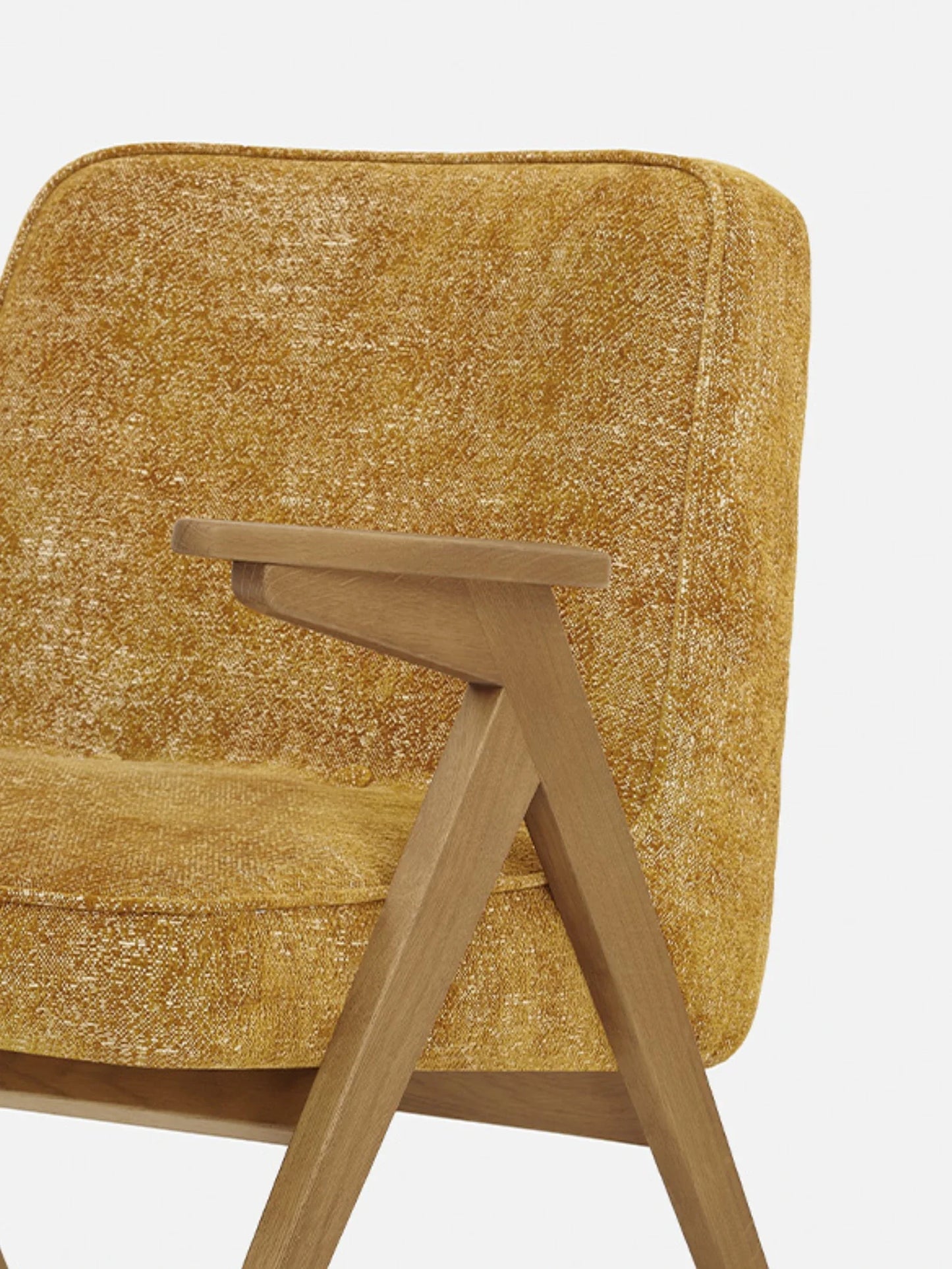 Bunny Armchair in Marble Mustard