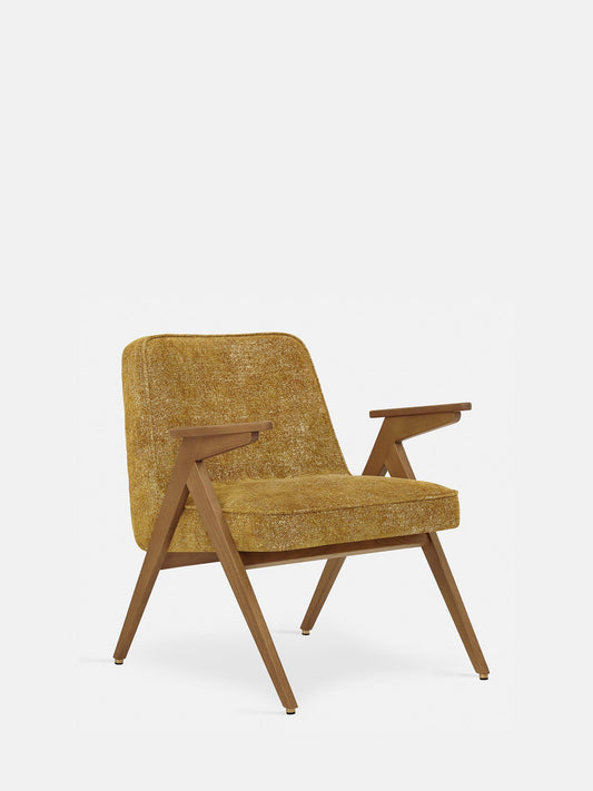 Bunny Armchair in Marble Mustard