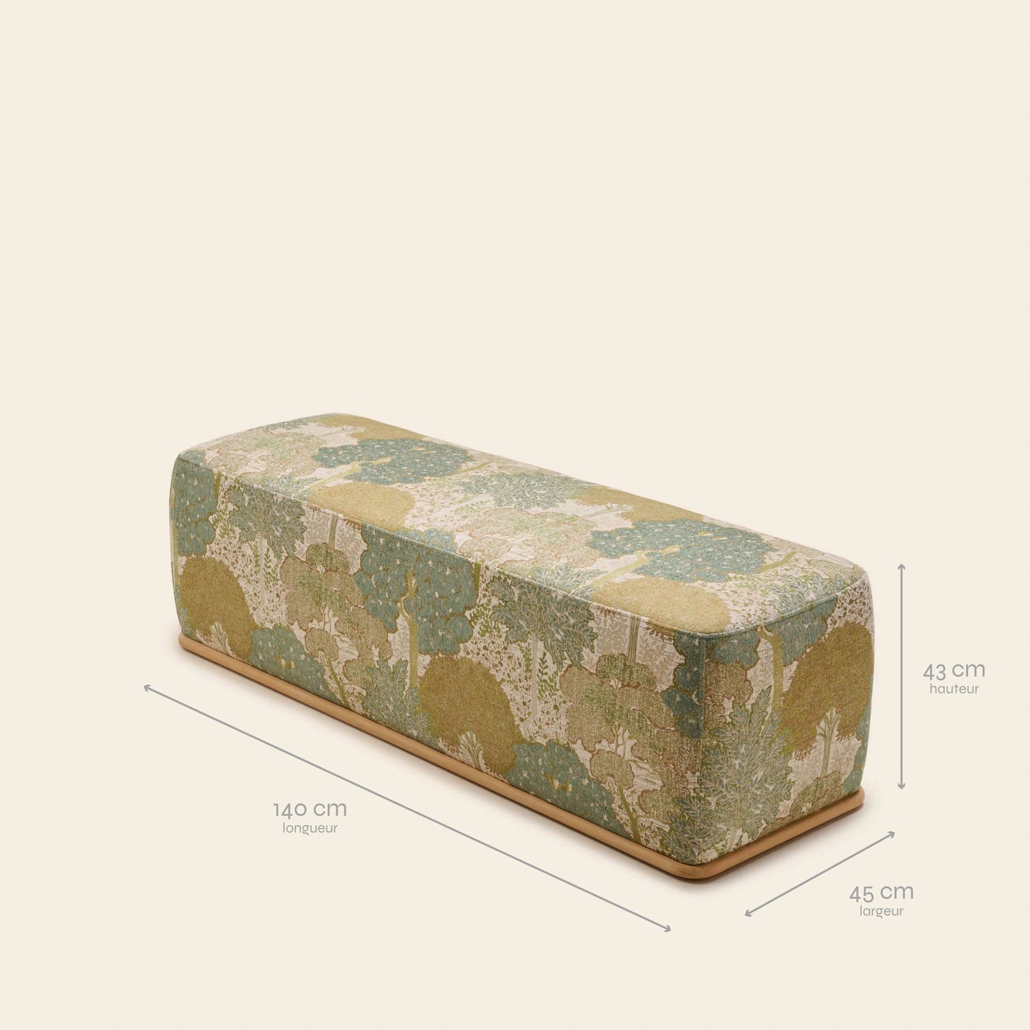 Banc ARNEL alisia naturel et vert
