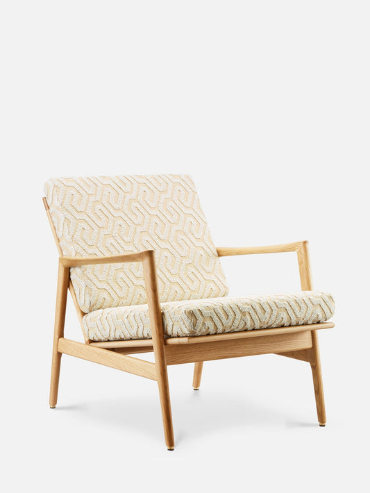 Stefan Lounge Chair in Coffee Beige