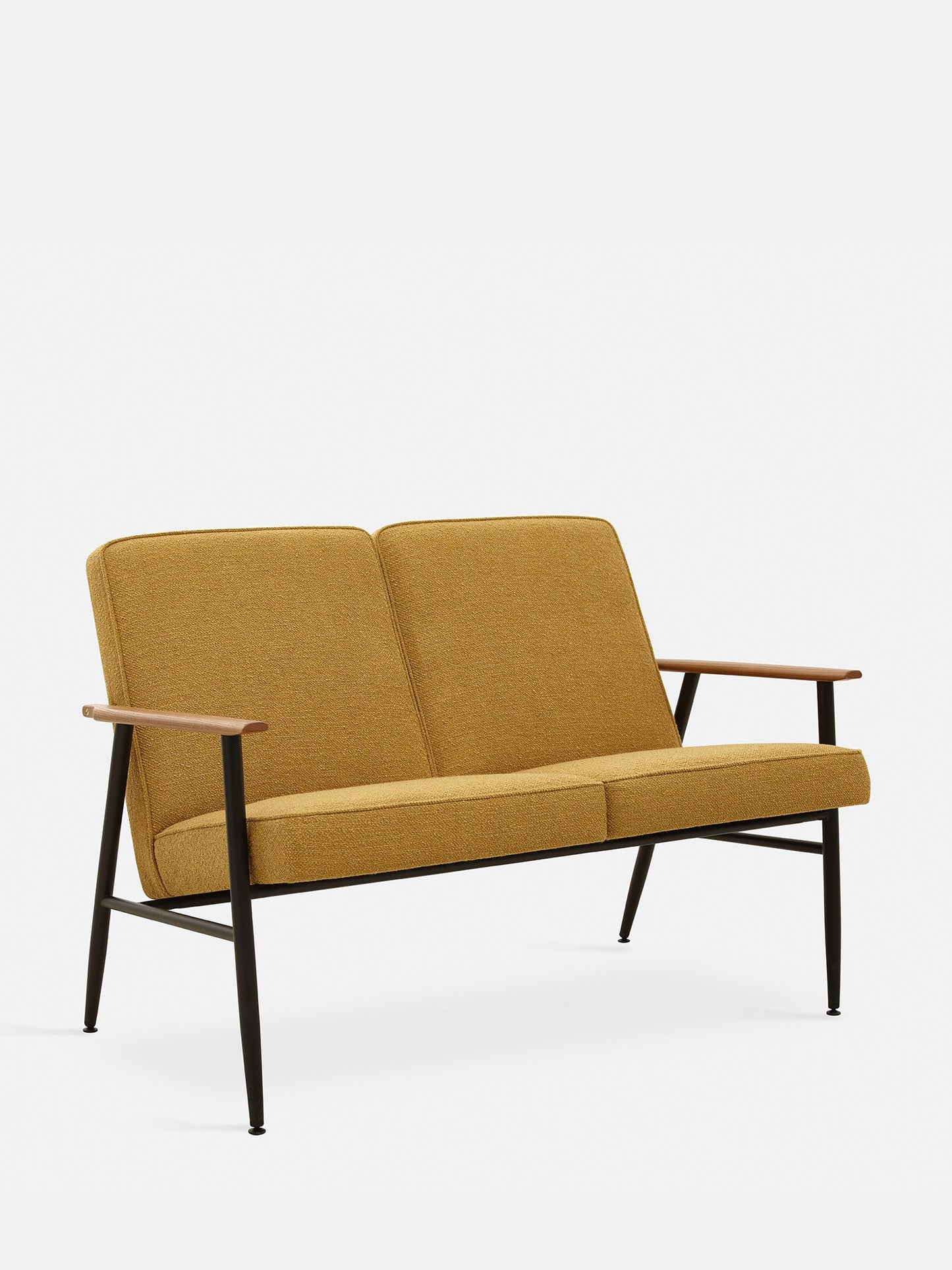 Fox Metal 2-Seater in Boucle Mustard