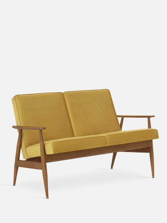 Fox 2-Seater in Shine Velvet Mustard