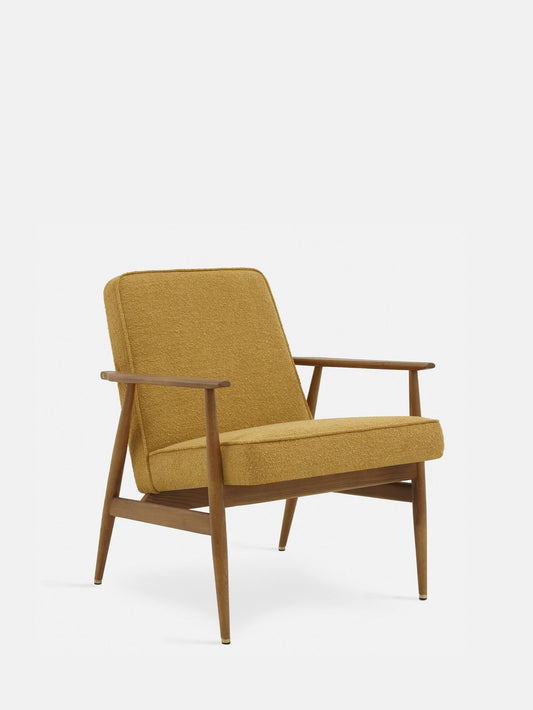Fox Lounge Chair in Boucle Mustard
