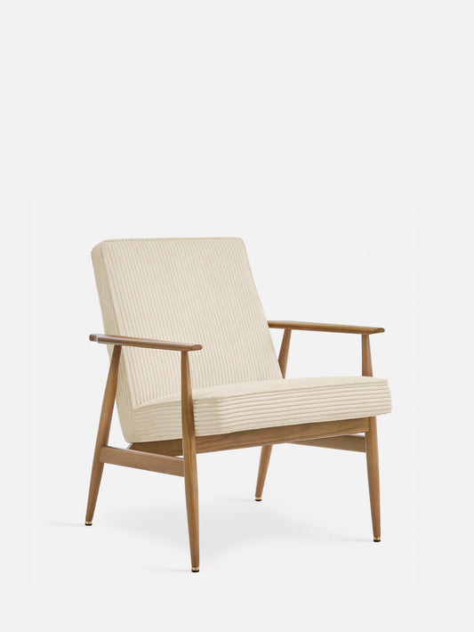 Fox Lounge Chair in Cord Creme