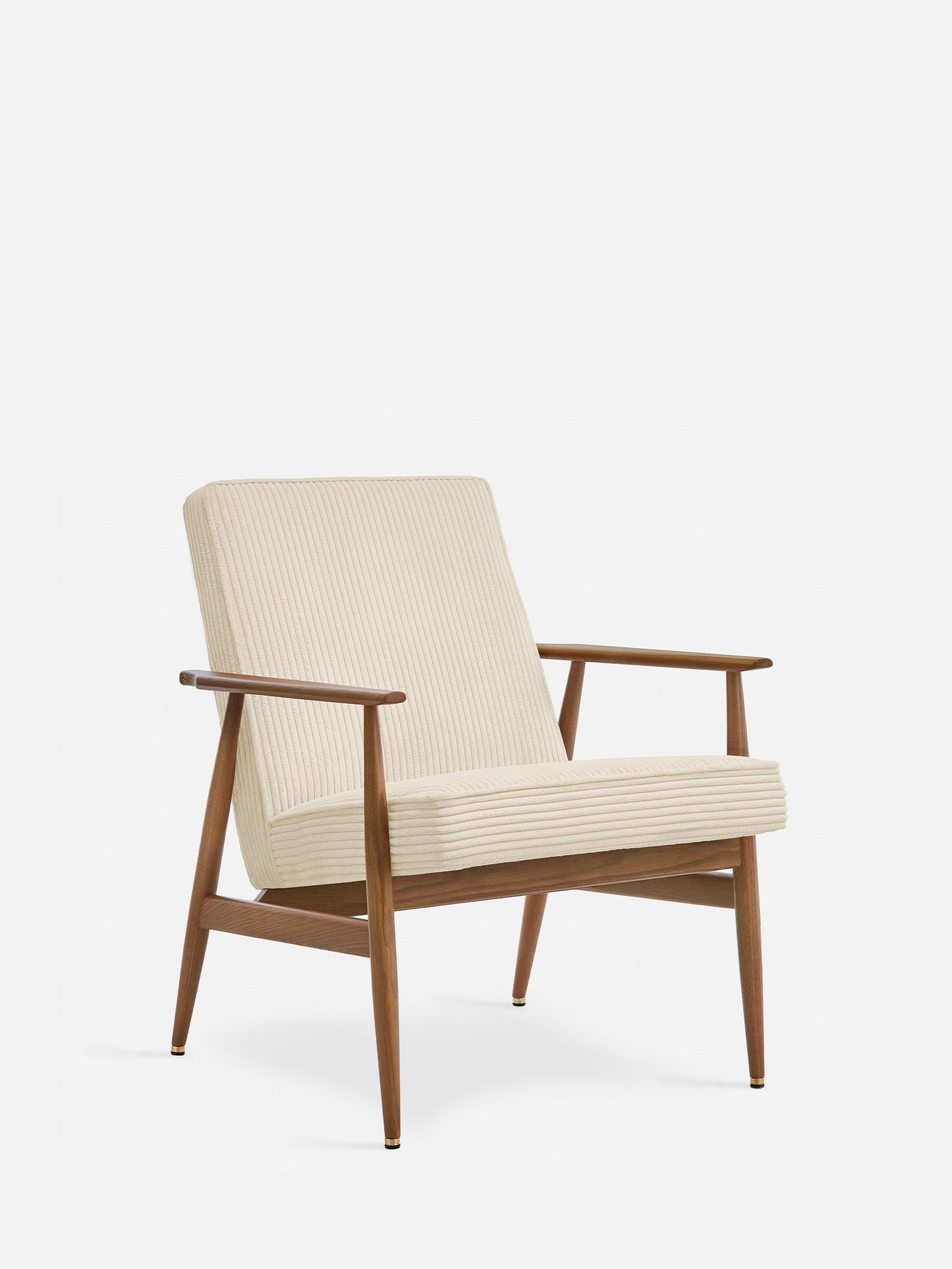 Fox Lounge Chair in Cord Creme