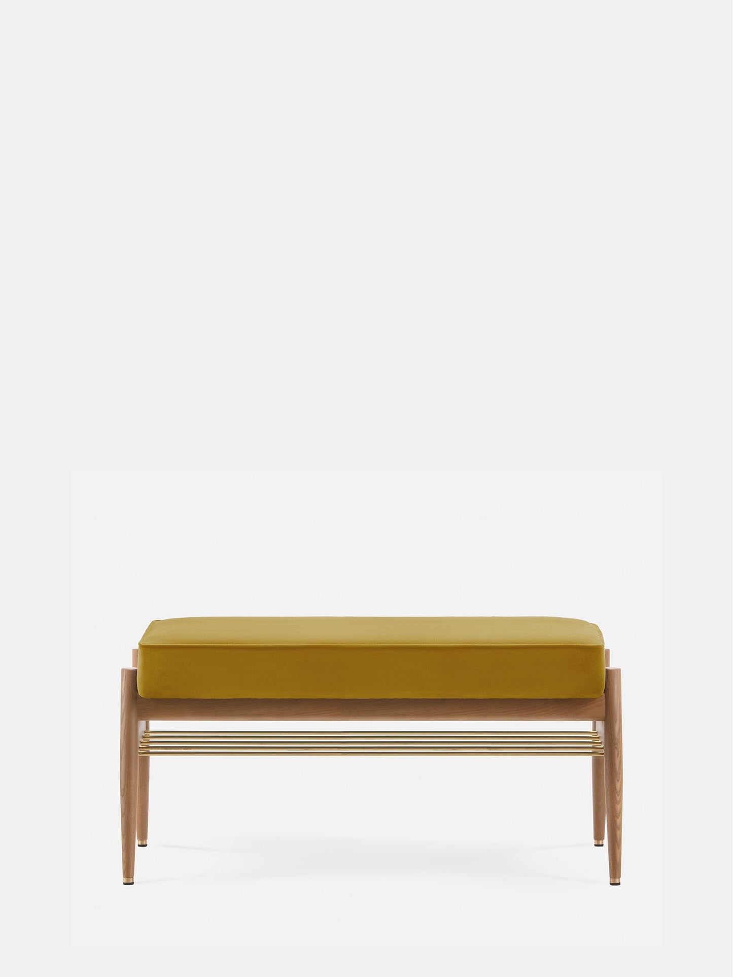 Fox Bench 90 in Shine Velvet Mustard