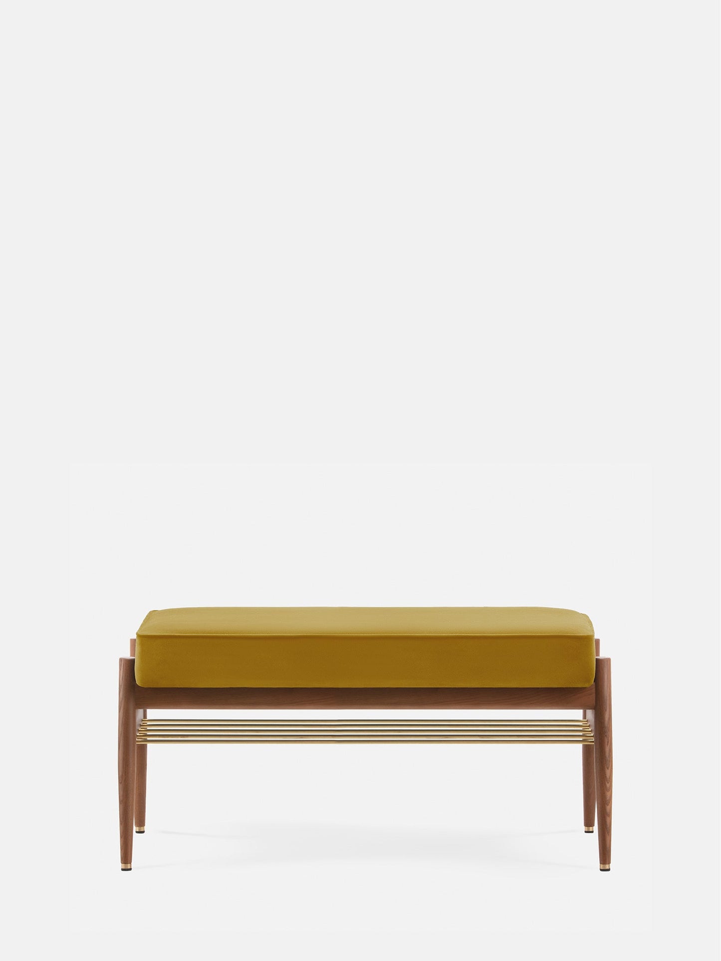 Fox Bench 90 in Shine Velvet Mustard