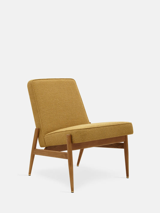 Fox Club Chair in Boucle Mustard
