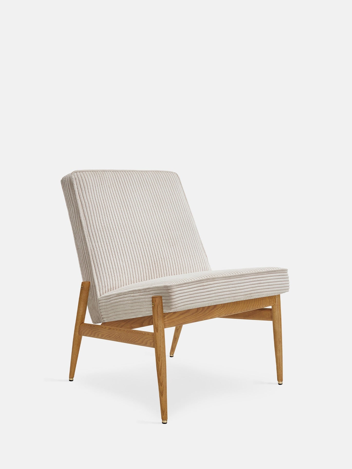 Fox Club Chair in Cord Creme