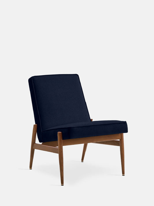Fox Club Chair in Velvet Indigo