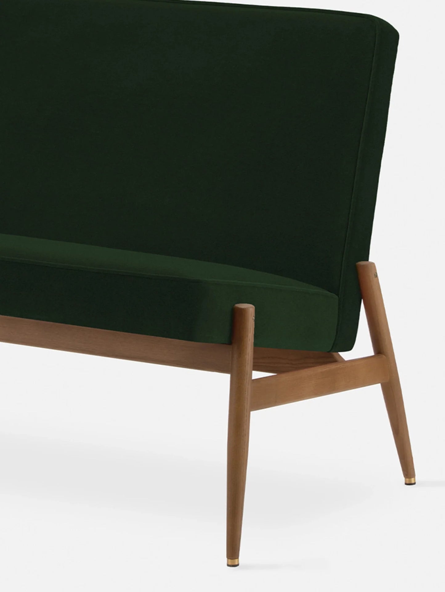 Fox Club Sofa in Velvet Bottle Green