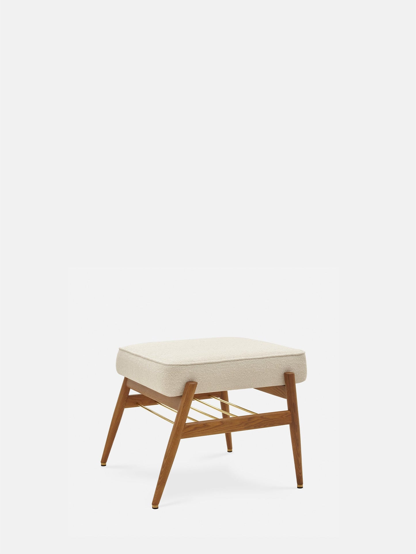 Fox Footrest in Boucle Creme
