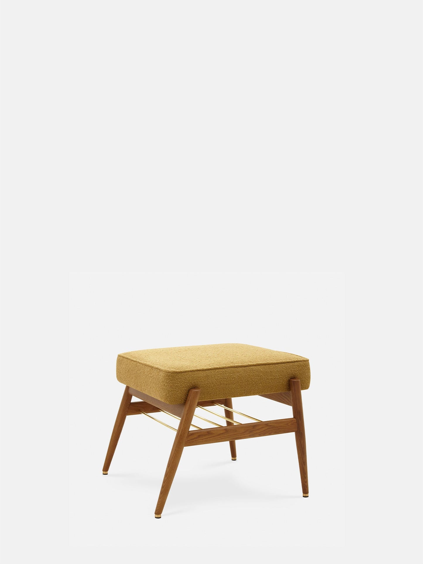 Fox Footrest in Boucle Mustard