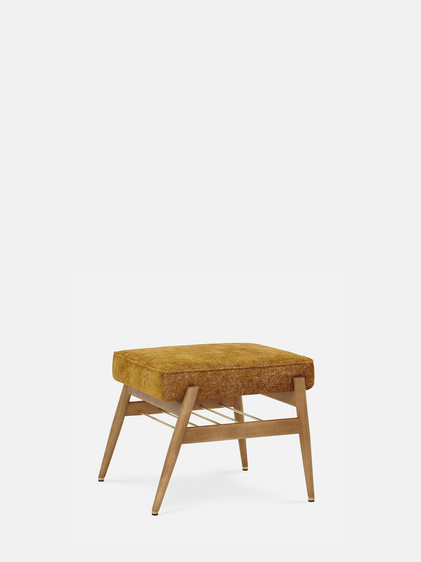 Fox Footrest in Marble Mustard