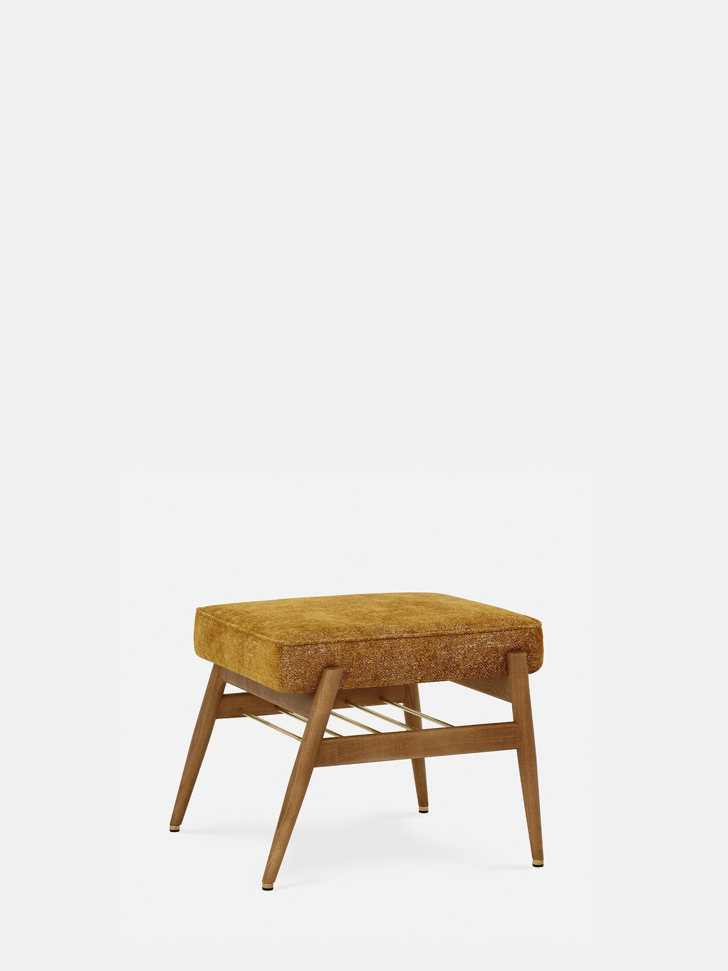 Fox Footrest in Marble Mustard