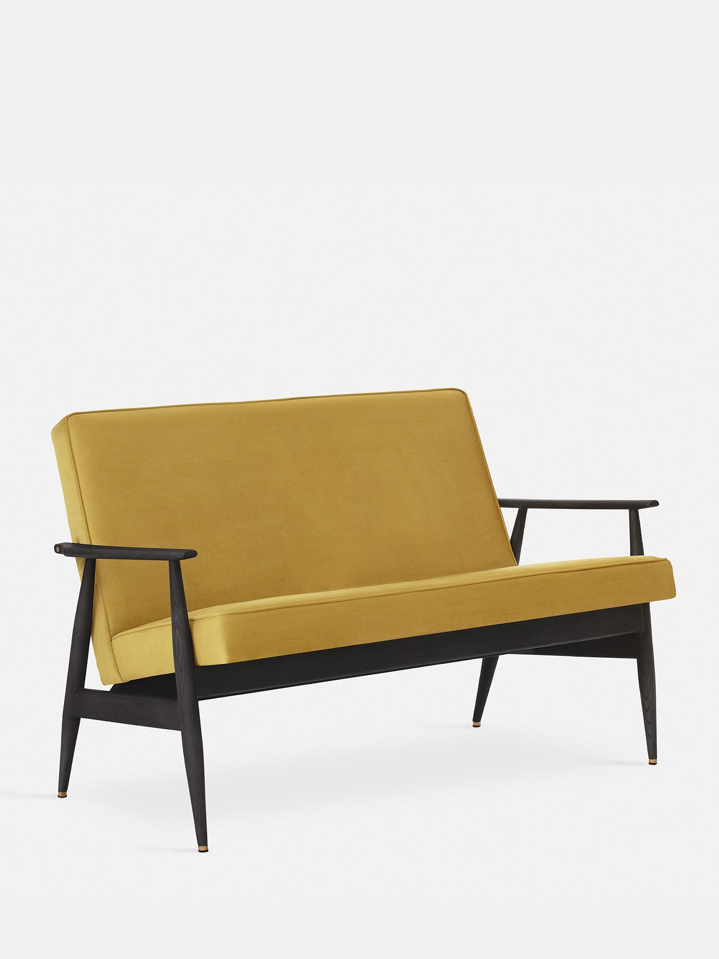 Fox Sofa in Shine Velvet Mustard