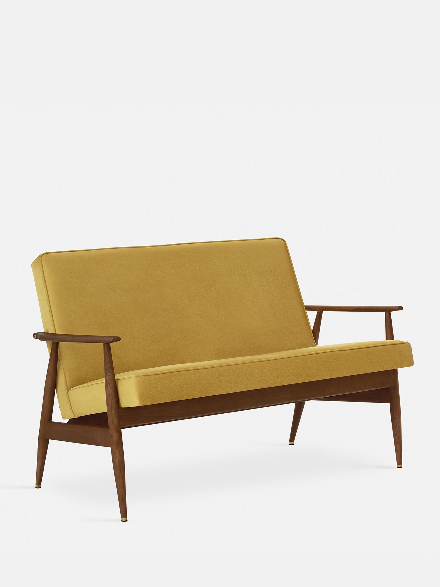 Fox Sofa in Shine Velvet Mustard