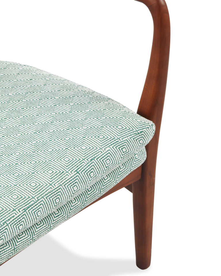 Fauteuil Peggy Squared Vert Clair