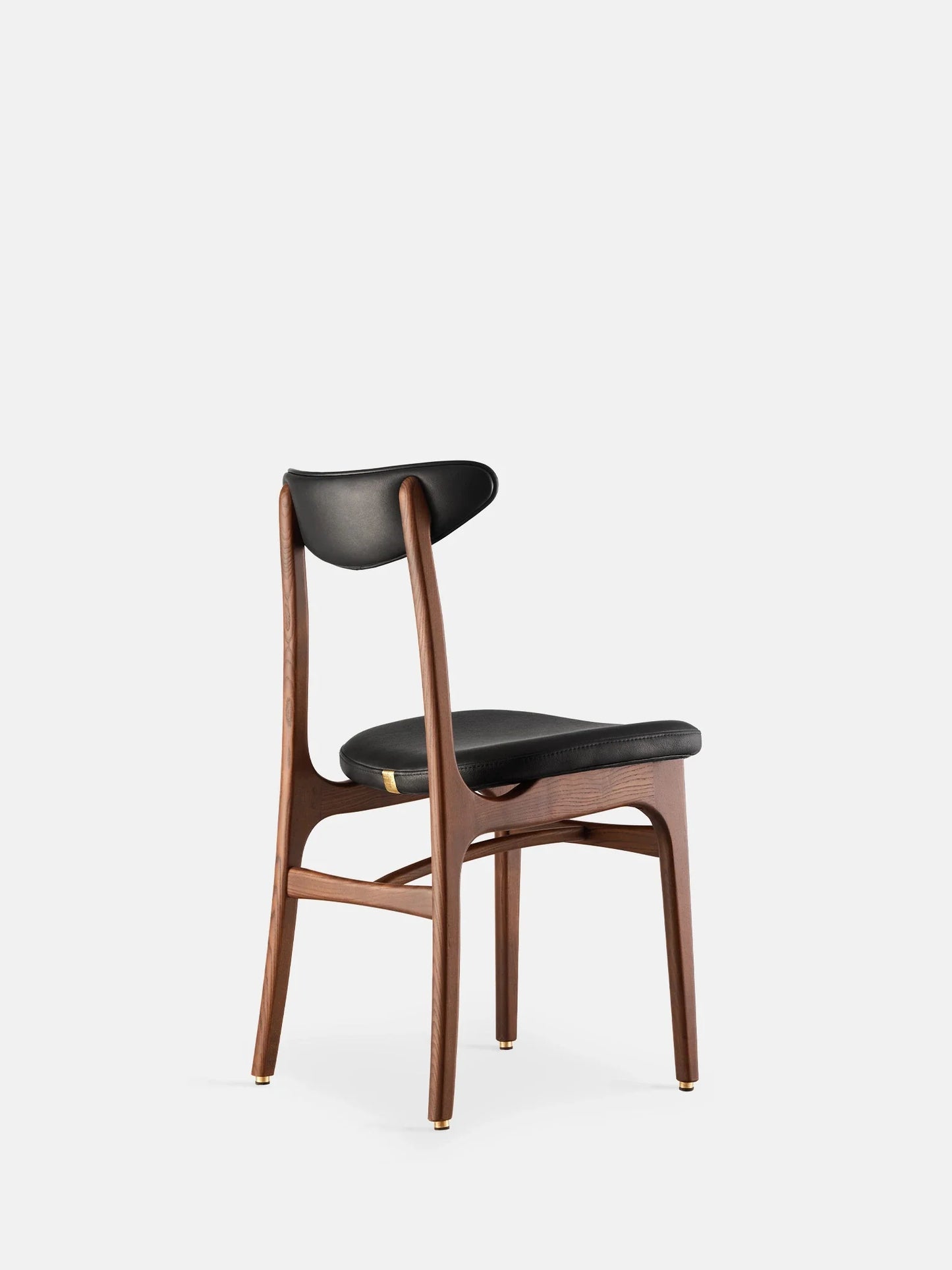 200-190 Chair in Natural Leather Black