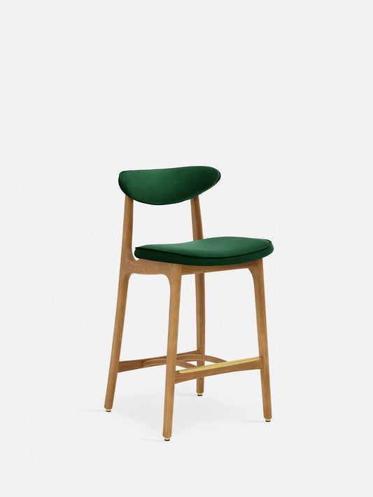 200-190 Bar Stool M/75 in Velvet Bottle Green
