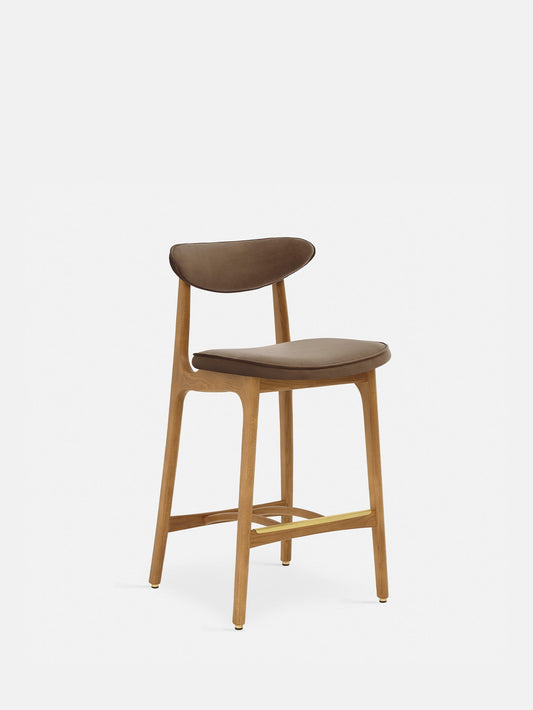 200-190 Bar Stool S/65 in Shine Velvet Taupe