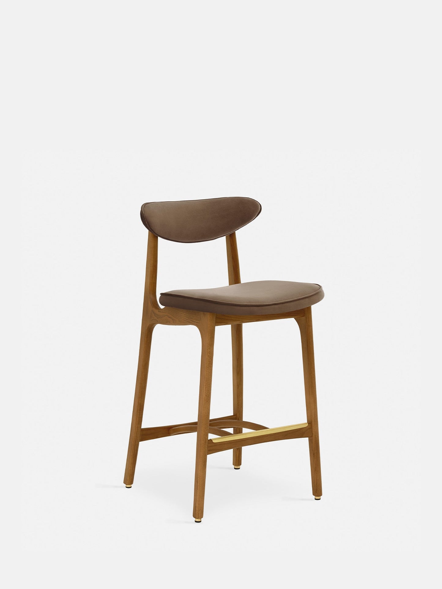 200-190 Bar Stool S/65 in Shine Velvet Taupe