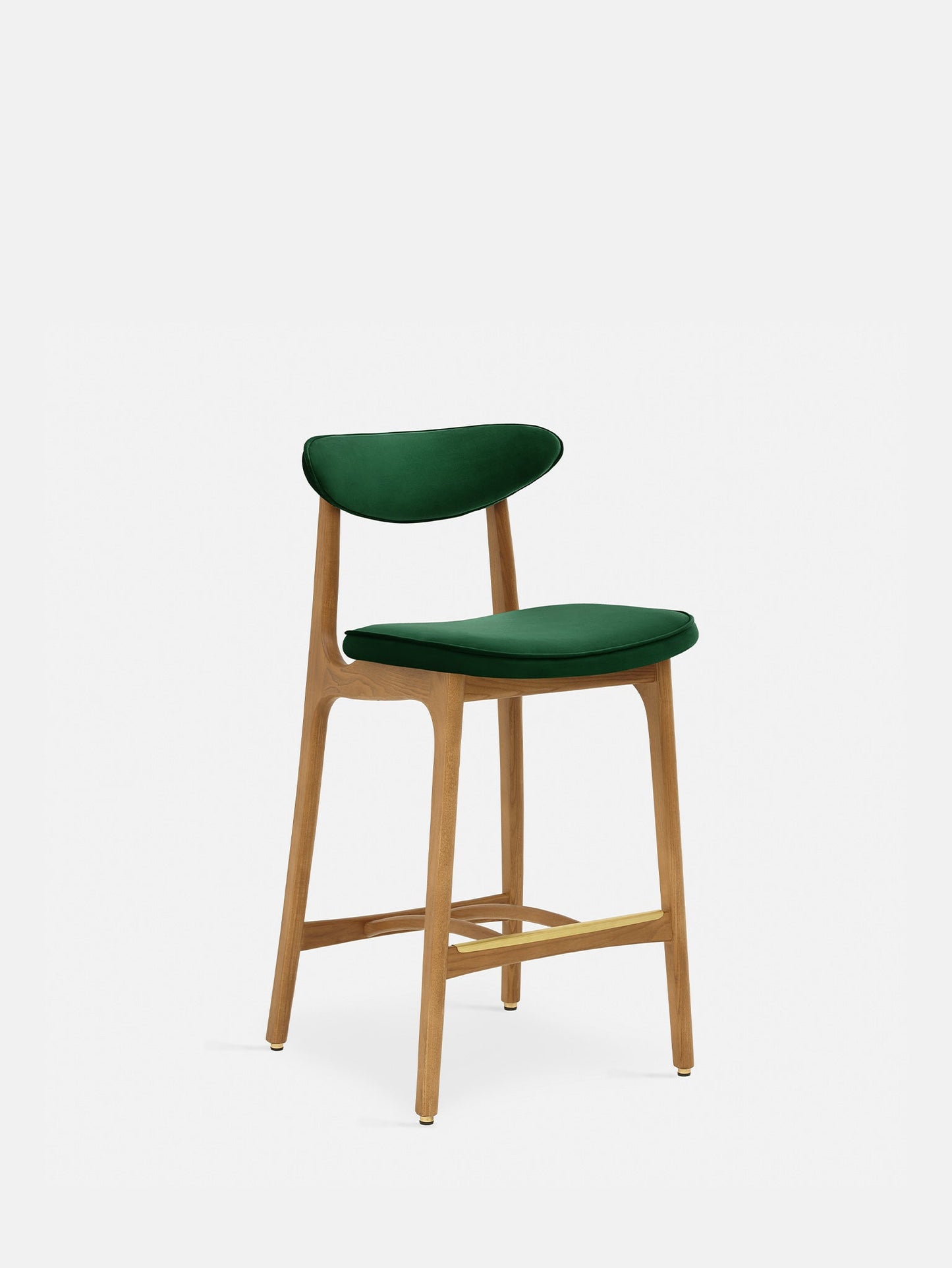 200-190 Bar Stool S/65 in Velvet Bottle Green