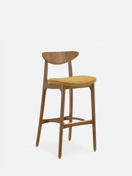 200-190 Bar Stool M/75 Mix in Boucle Mustard