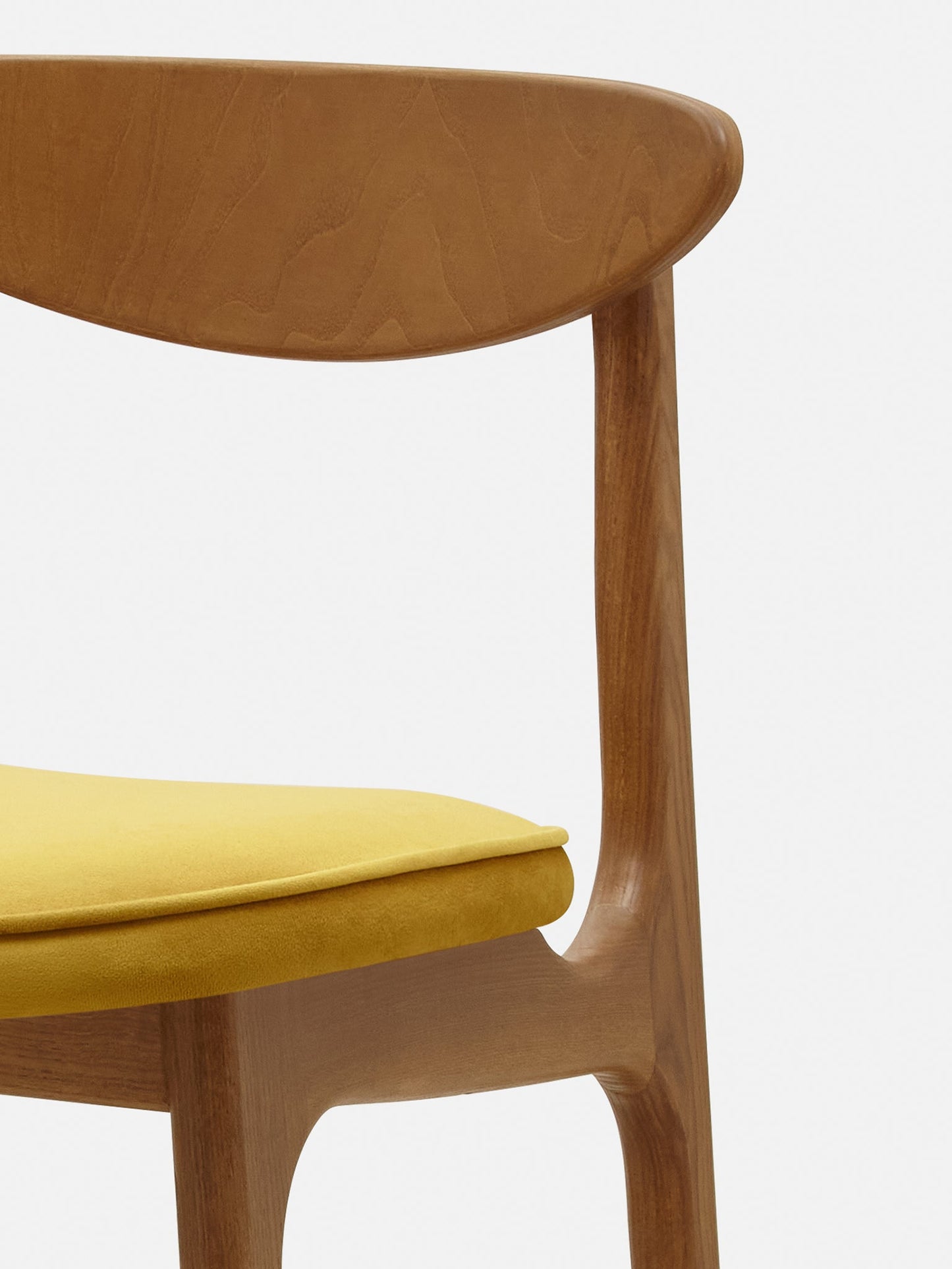 200-190 Bar Stool S/65 Mix in Shine Velvet Mustard