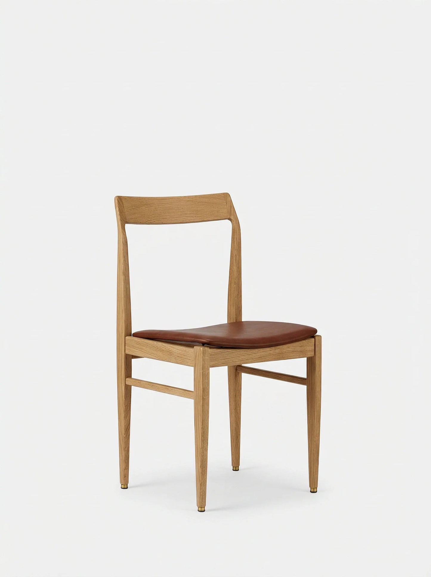 Homa 104 Chair in Natural Leather Brown