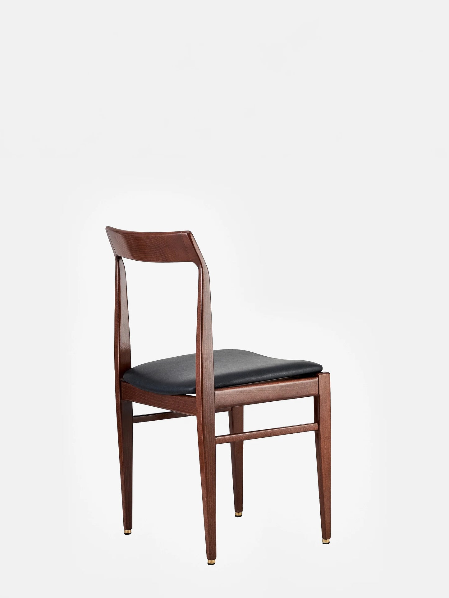 Homa 104 Chair in Natural Leather Black