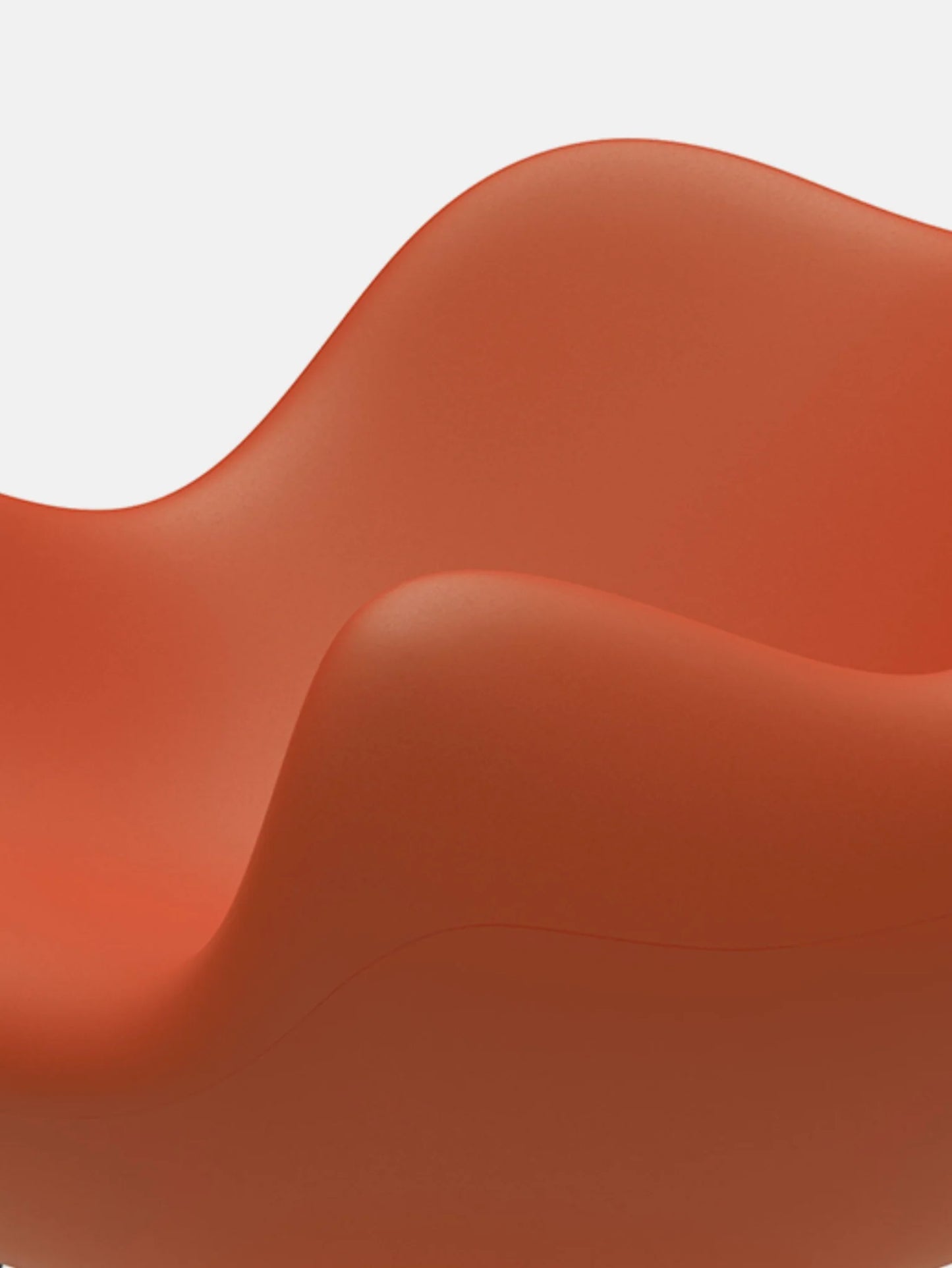 RM58 Matte Armchair in Orange Matte Finish