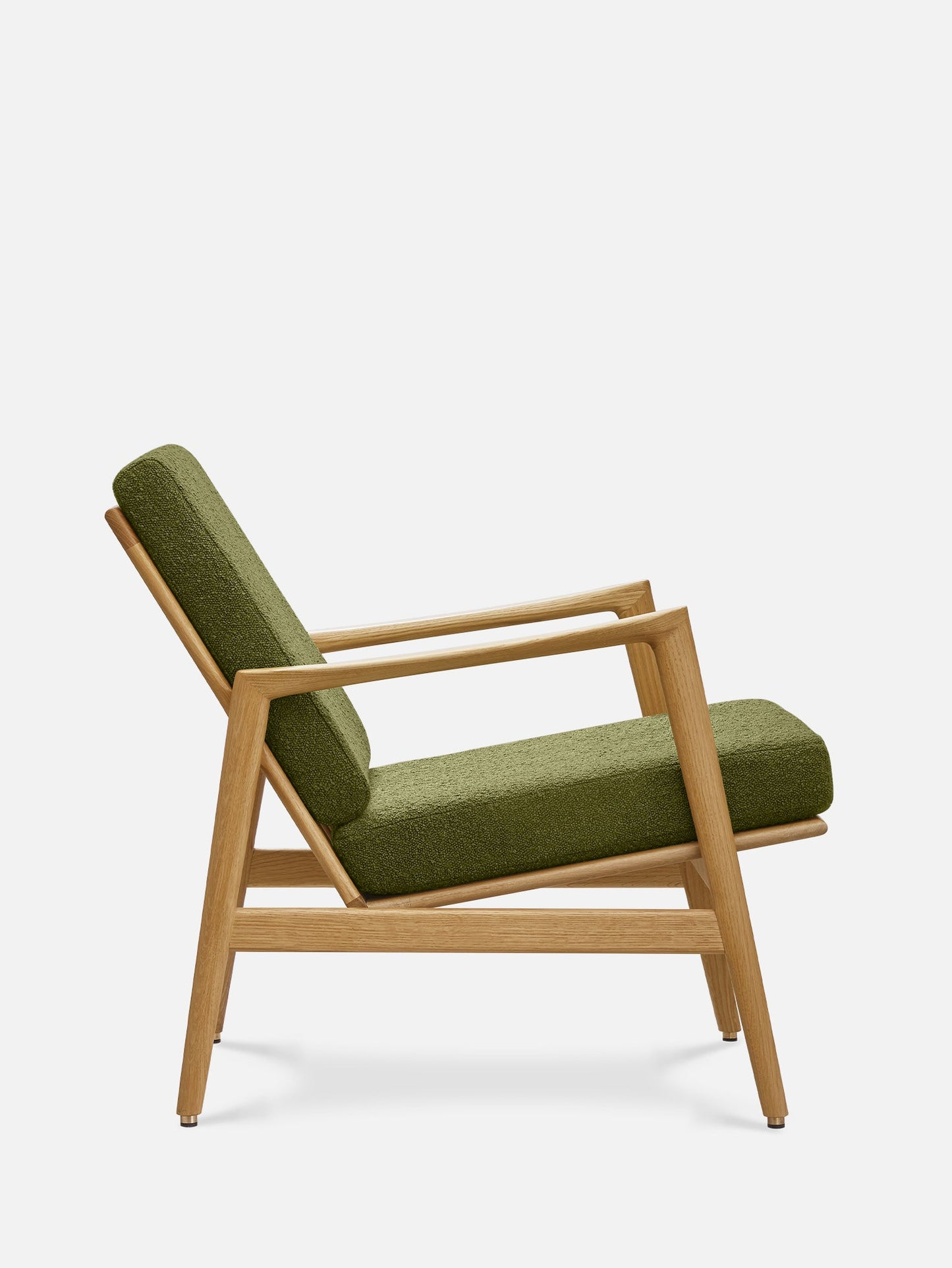 Stefan Lounge Chair in Boucle Olive