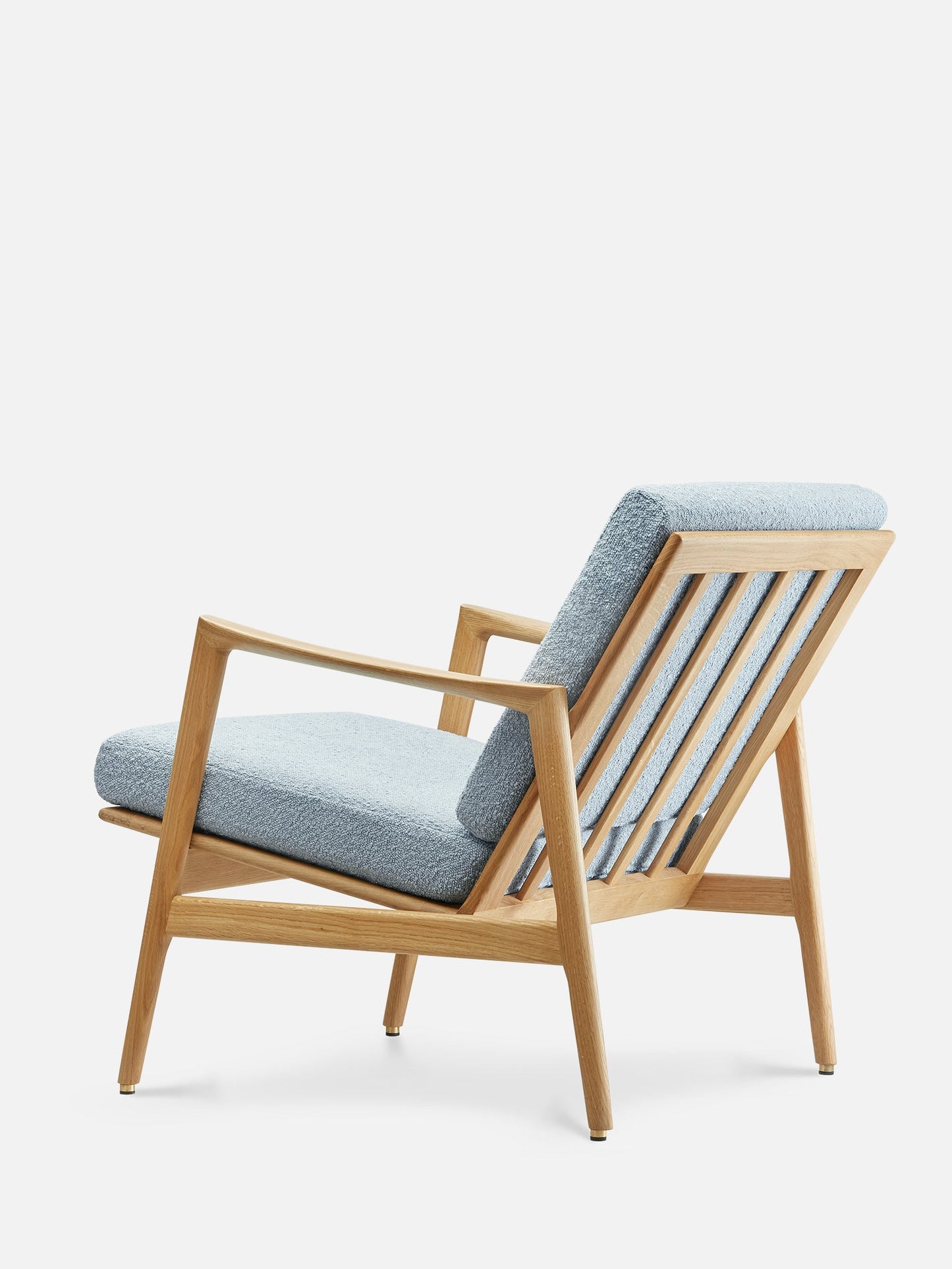 Stefan Lounge Chair in Boucle Blue