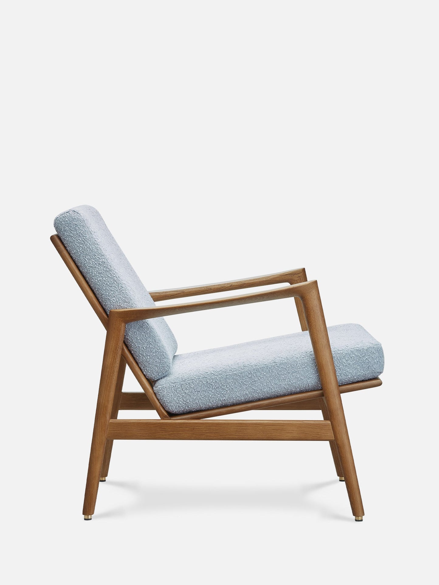 Stefan Lounge Chair in Boucle Blue