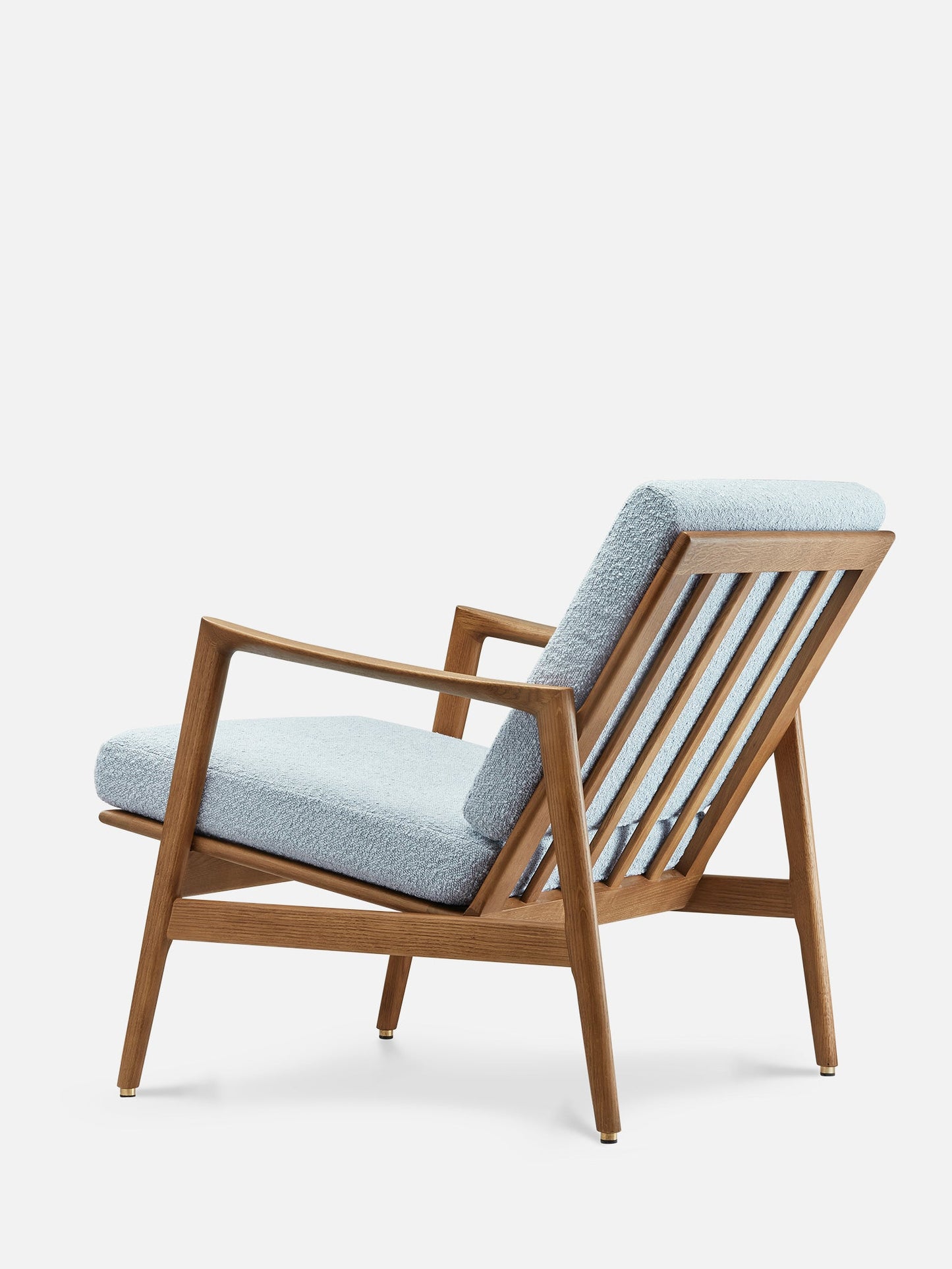 Stefan Lounge Chair in Boucle Blue