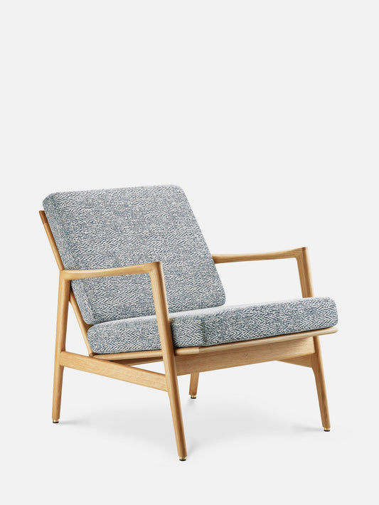 Stefan Lounge Chair in Braid Indigo