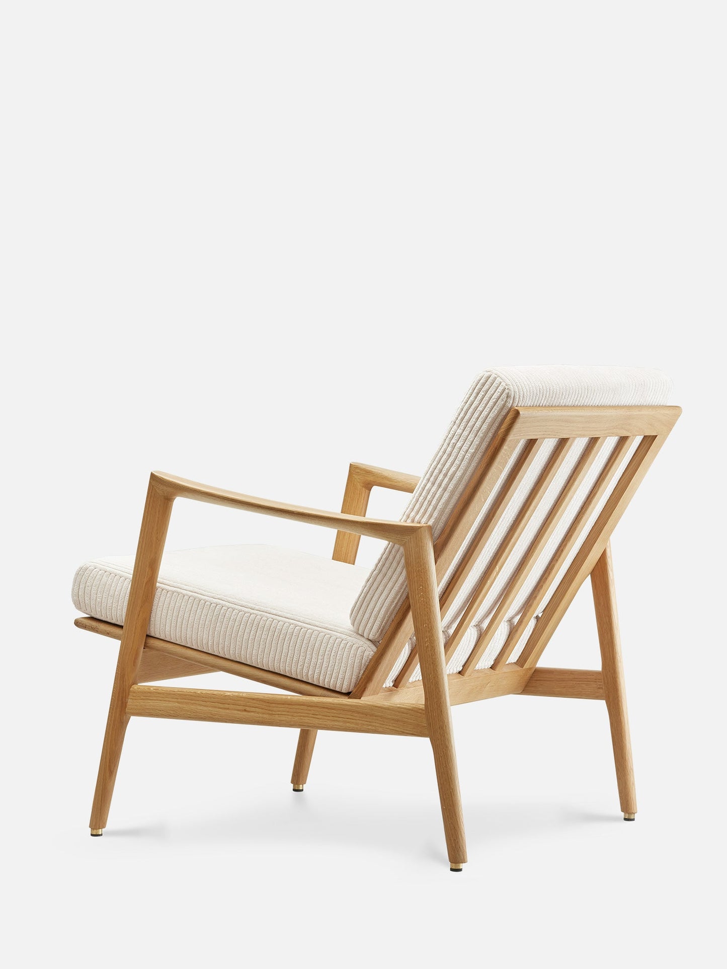 Stefan Lounge Chair in Cord Creme
