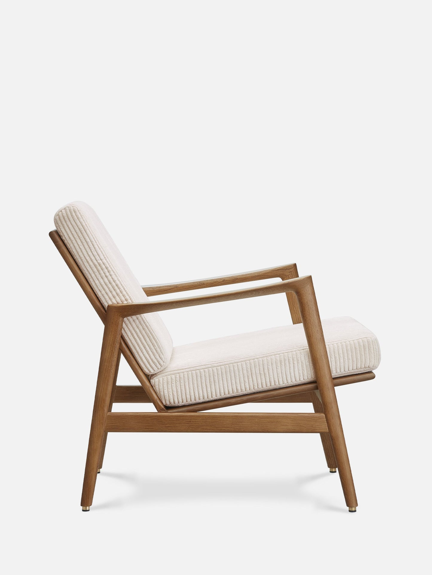 Stefan Lounge Chair in Cord Creme