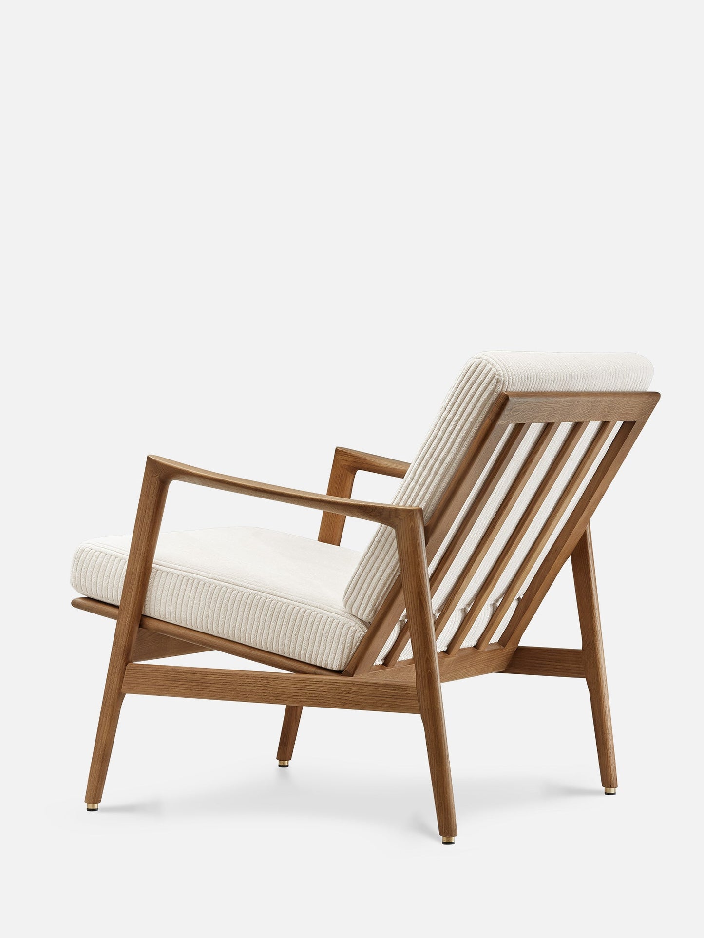 Stefan Lounge Chair in Cord Creme